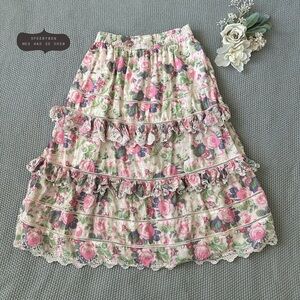 LoveShackFancy Naila Skirt Medium